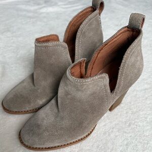 Jeffrey Campbell Taupe Suede Ankle Booties